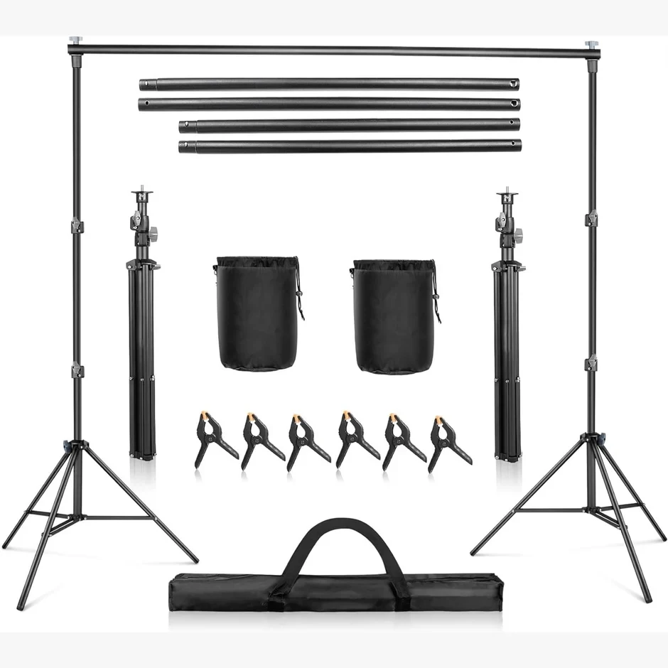 Compatible stand, crossbars, clamps and carrying bag