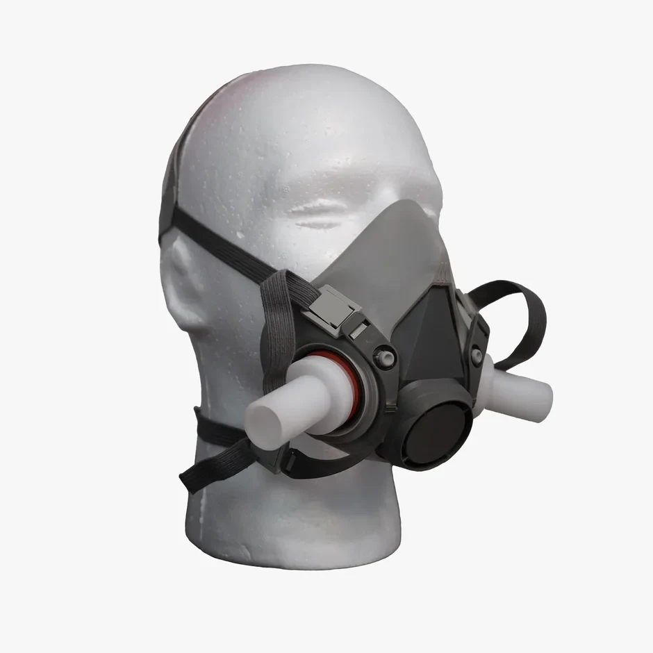 Dual-inlet Turbo Mega-Flow Mask